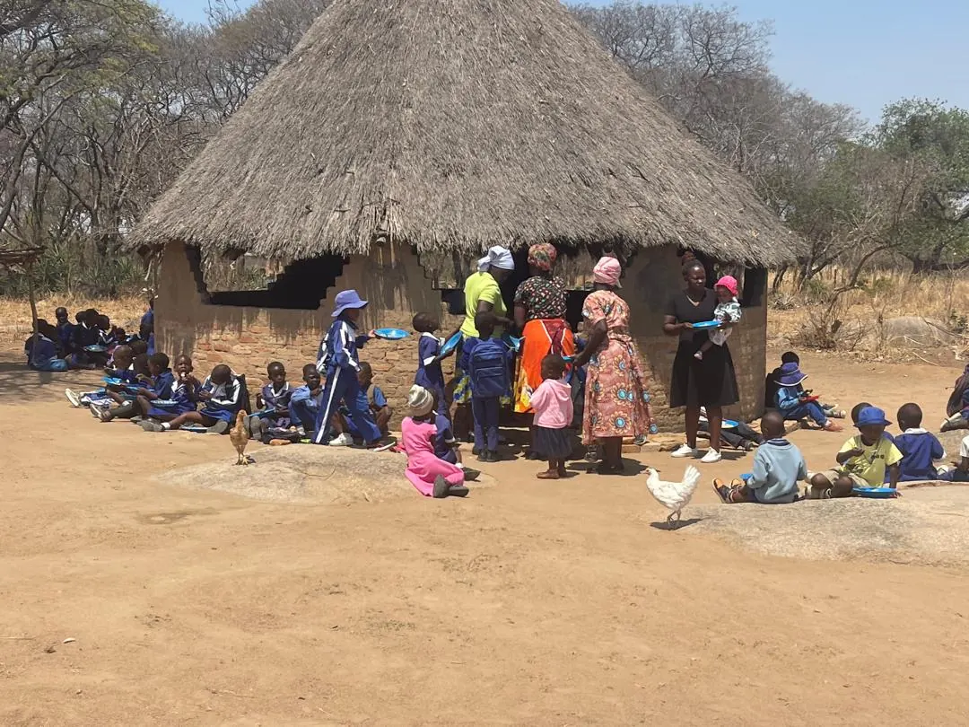 A school community in Zimbabwe, offering a glimpse of daily school life.