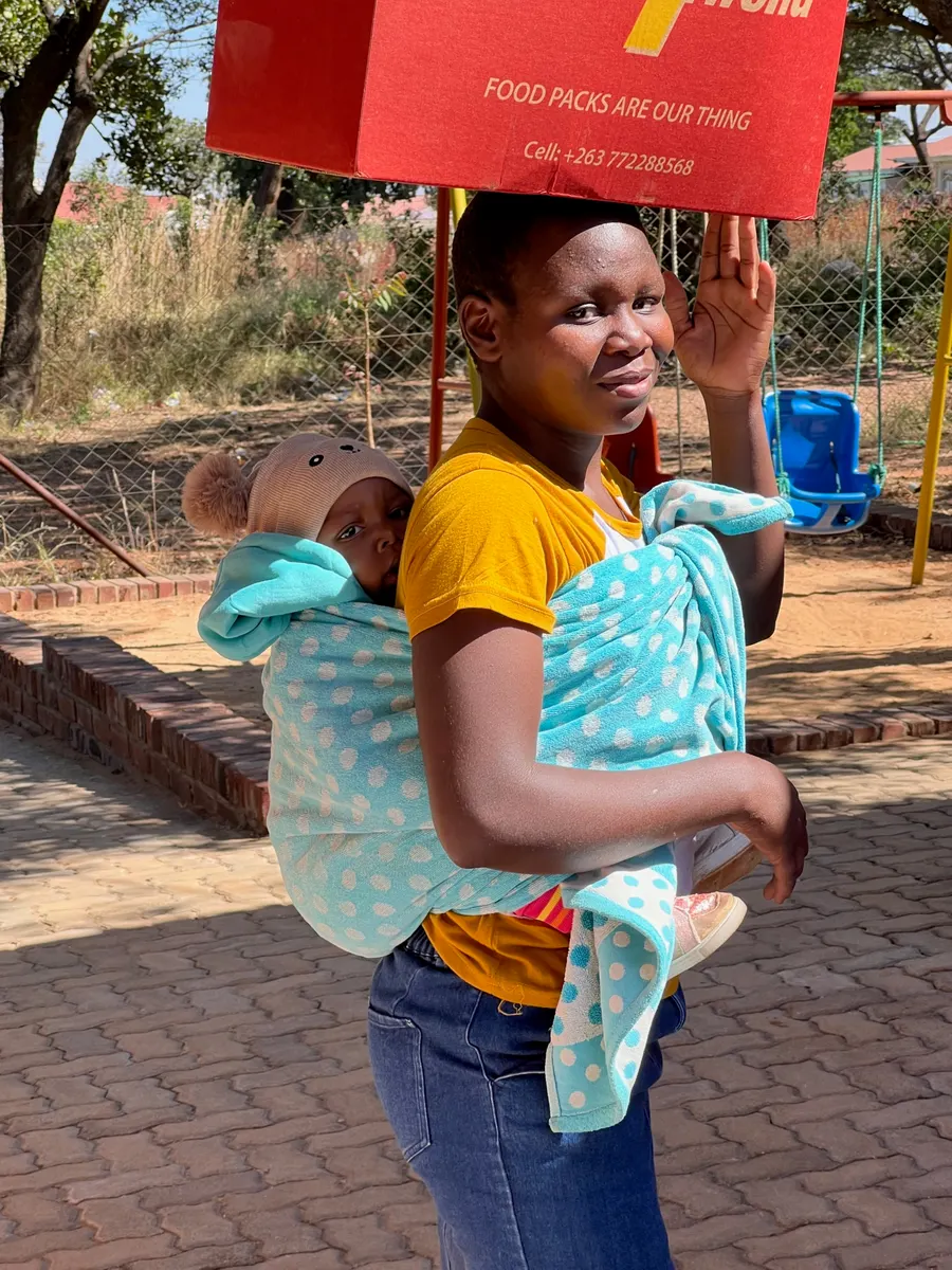 A mother and child in Zimbabwe.